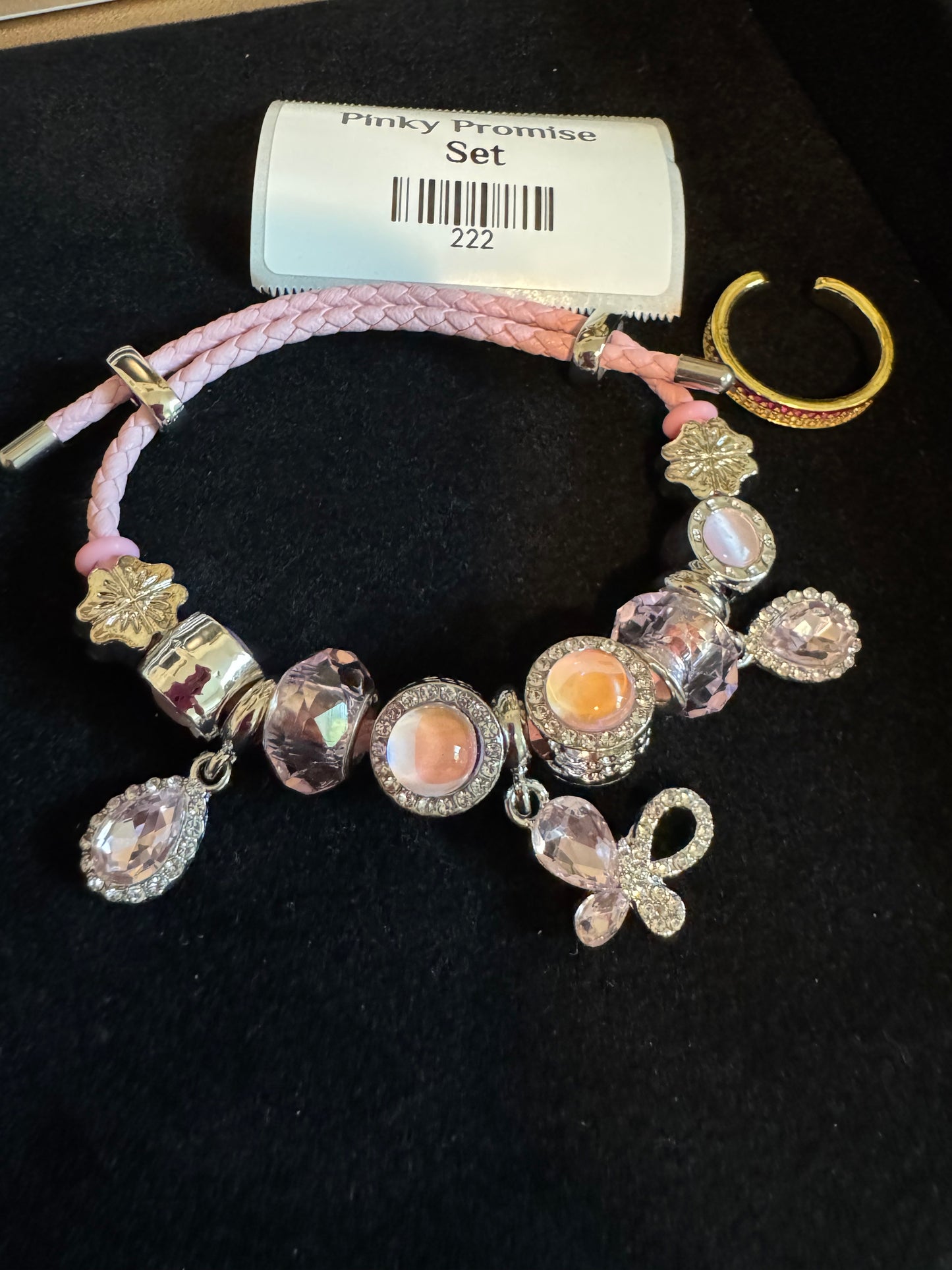 Pink Promise Set (Adjustable Ring)