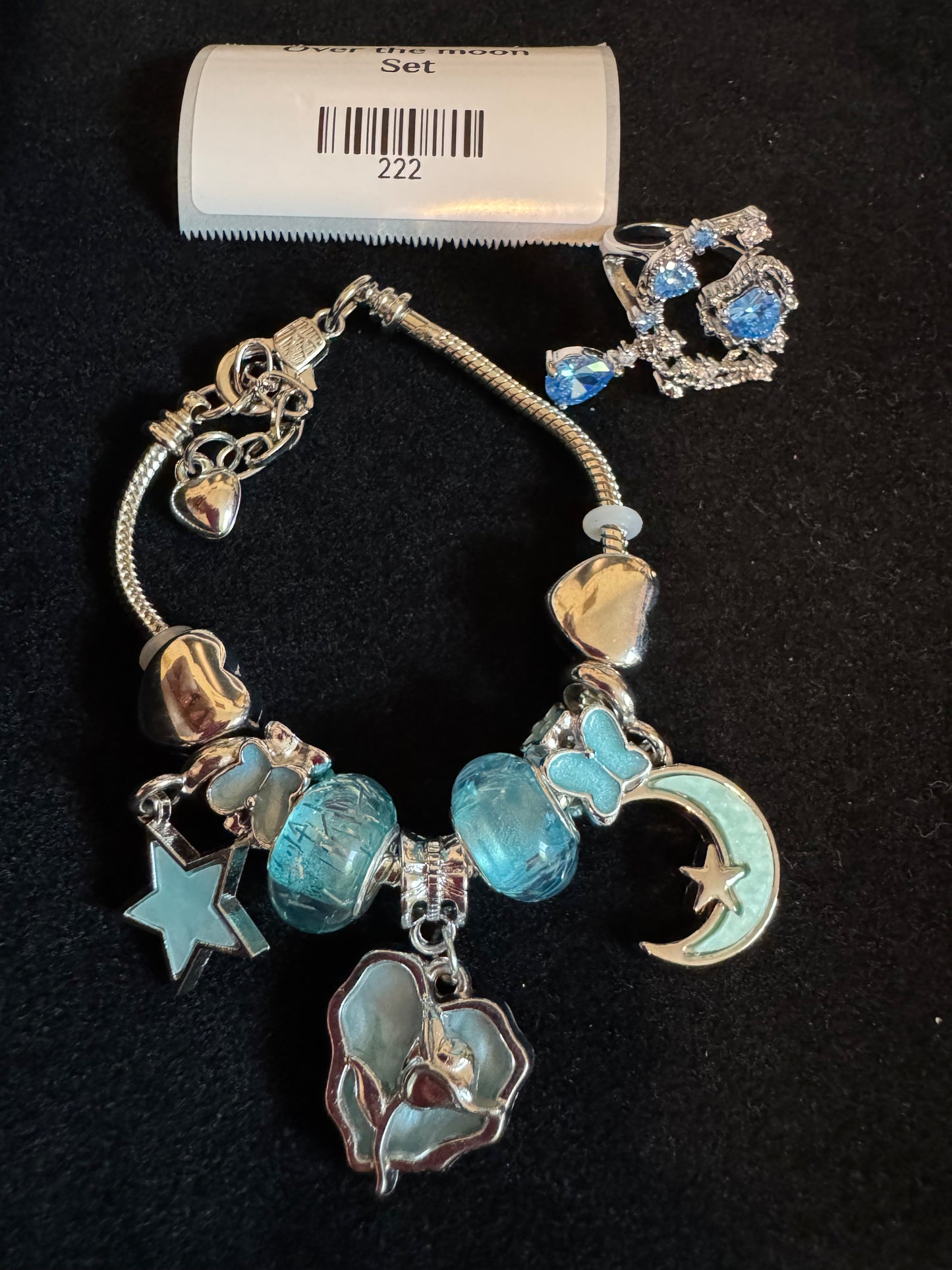 Over the Moon Set  (Adjustable Ring)