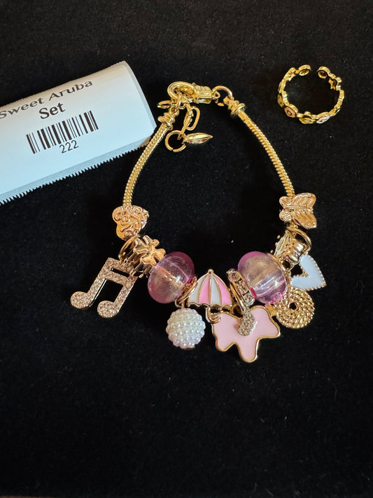 Sweet Aruba set with adjustable ring