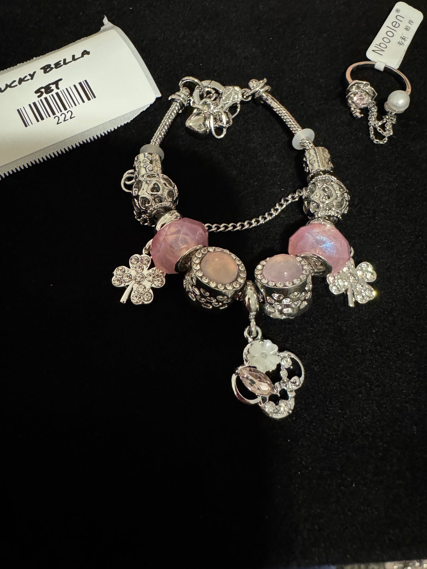 Lucky Bella set (Adjustable Ring)