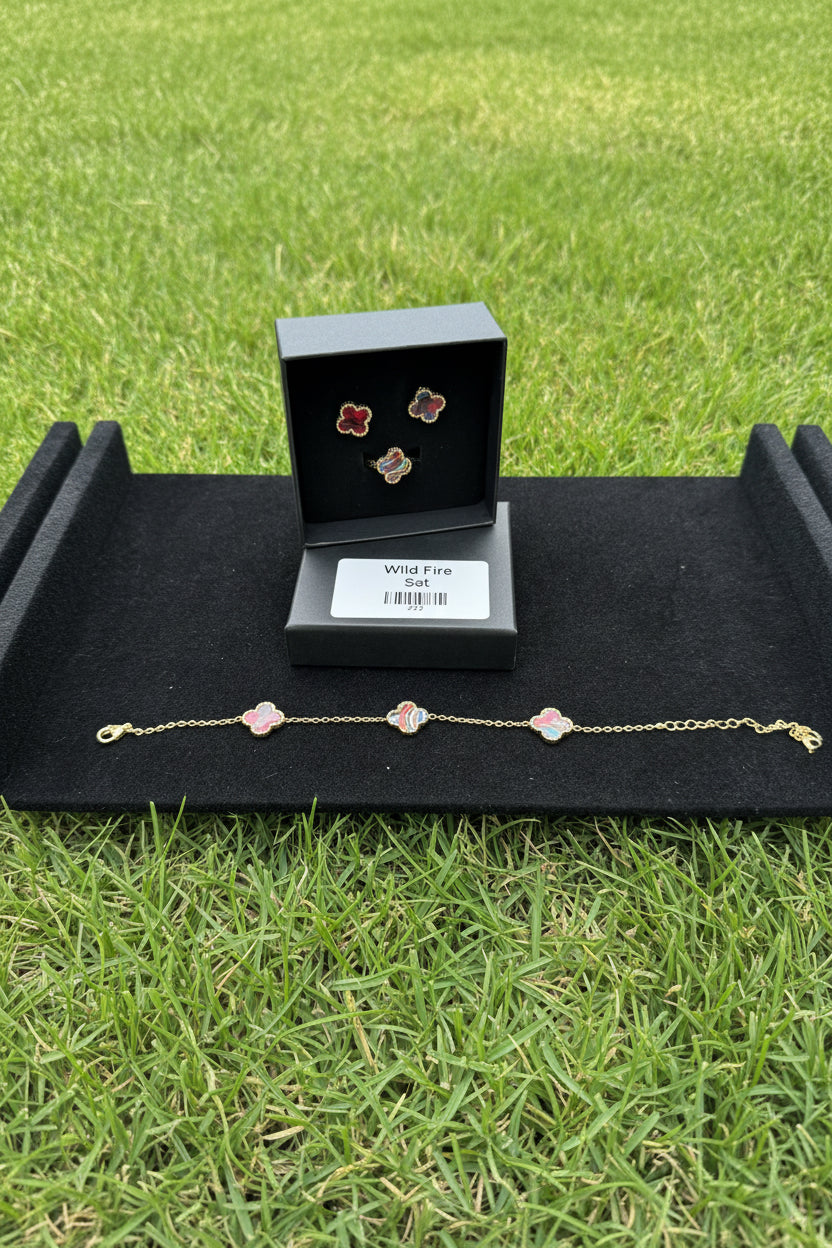 Wild fire set