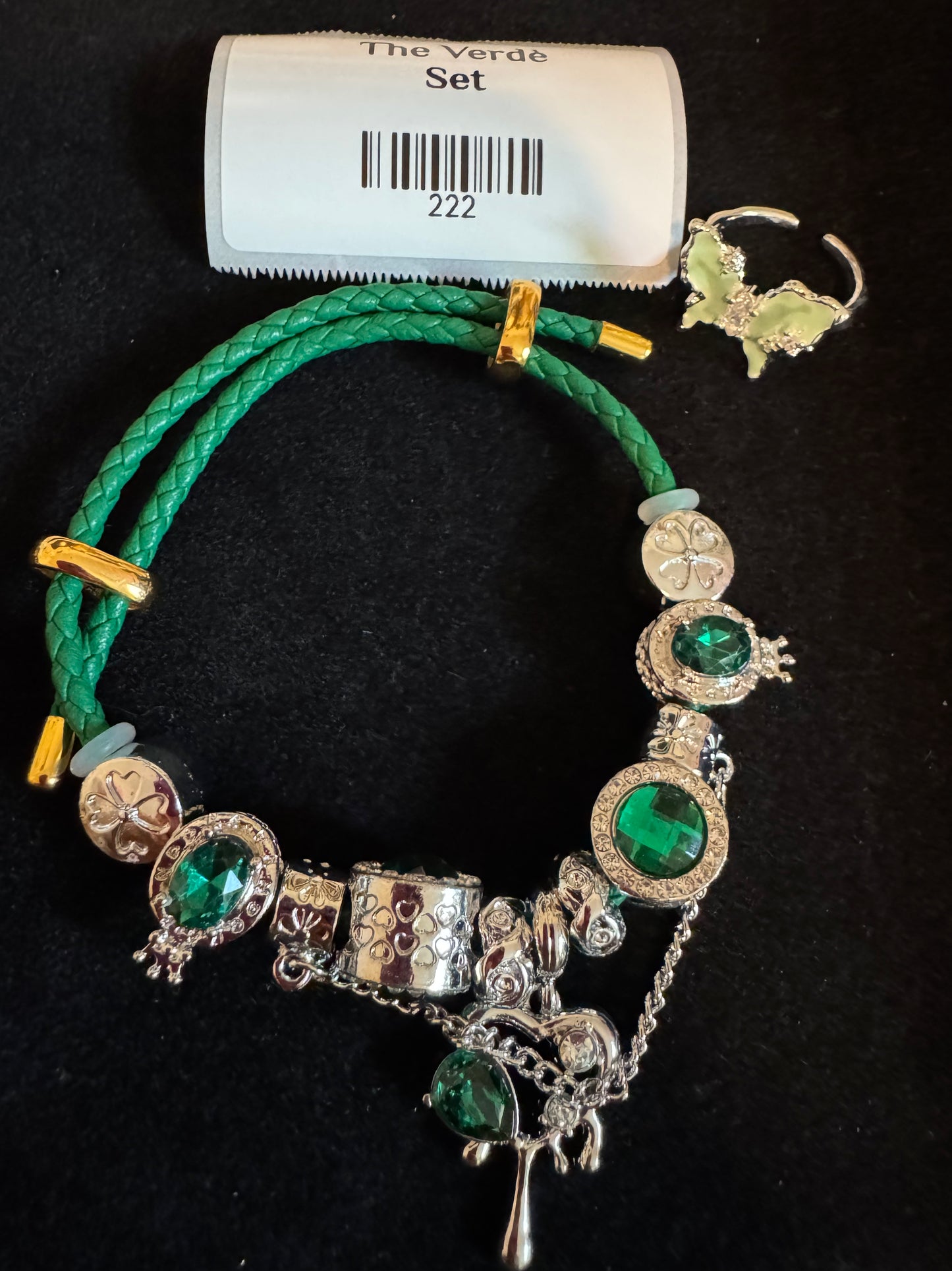 The Verde Set  (Adjustable Ring)